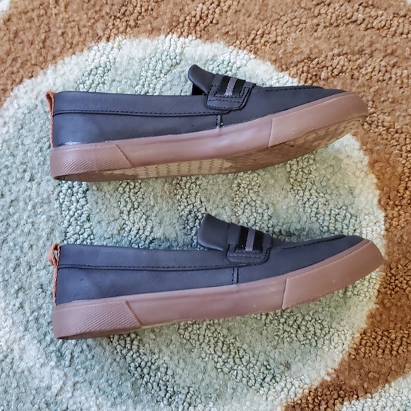 Cat & Jack Lyam loafer shoe, boys size 1 - Excellent used cond.! Charcoal Gray - Picture 6 of 7